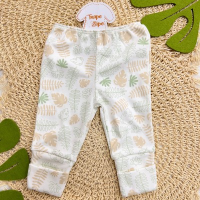 CONJ. DE MALHA 3 PEÇAS - Folhagem Elefante - Off White e Bege CONJ. DE MALHA 3 PEÇAS - Folhagem Elefante - Off White e Bege